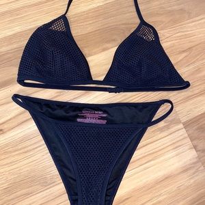 **SOLD****Victoria’s Secret black mesh bikini